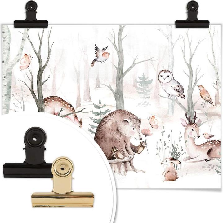 Image du produit Trenddeko Les amis des animaux dans la forêt (100 x 80 cm)