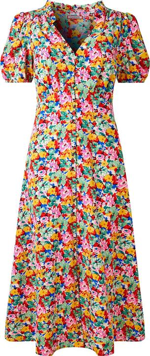 Actual product image Joe Browns Frilly Floral Shirred Midi (38)