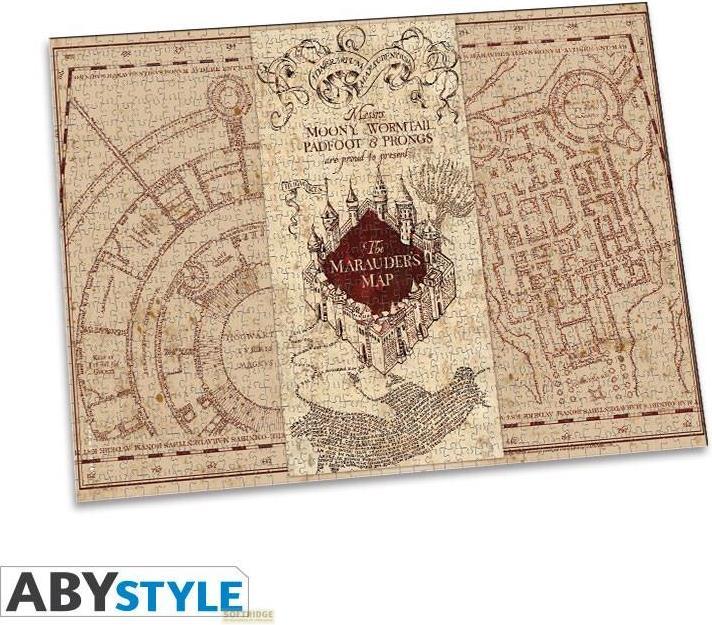 Actual product image ABYstyle Harry Potter: The Marauder's Map (1000 pieces) (1000 pieces)