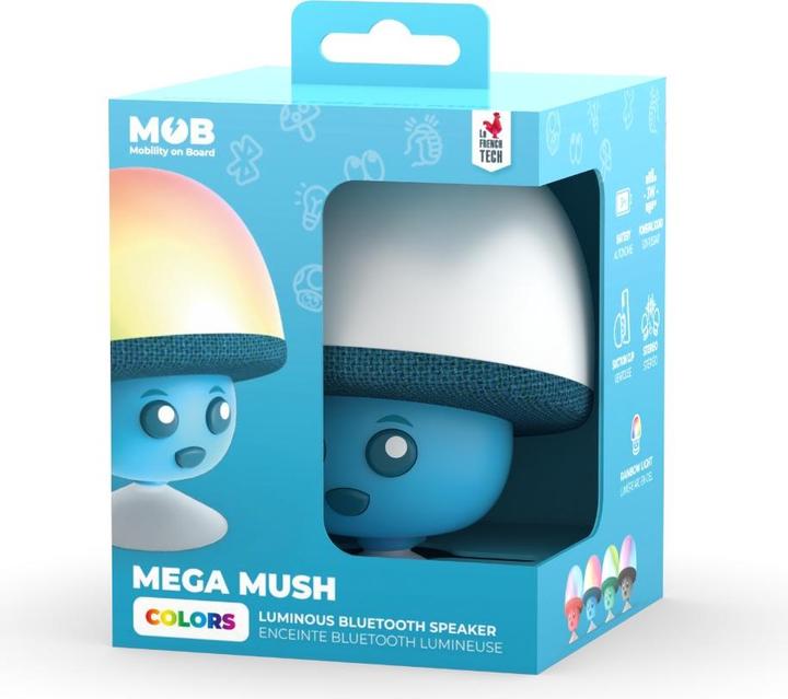 Actual product image MOB Mega Mush Mushroom Speaker Blue (3 h, Electrical connection)