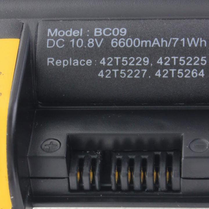 Produktbild Lenovo Akku Thinkpad R61 Serie, R500 Serie, T61 Serie (6 Zellen, 6600 mAh)