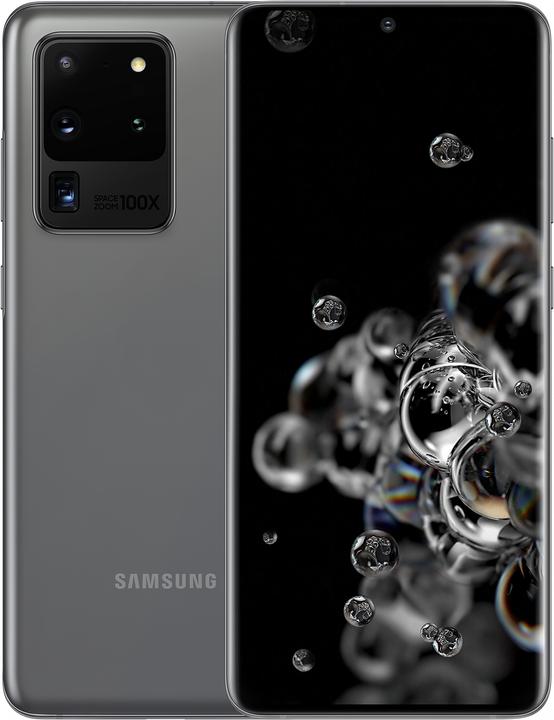 Samsung Galaxy S20 Ultra 5G (128 GB, Cosmic Gray, 6.90", Hybrid Dual SIM + eSIM, 108 Mpx, 5G)