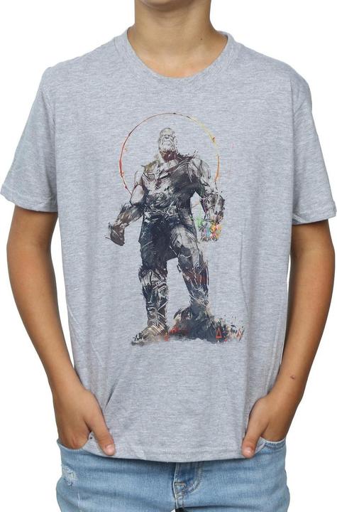 Actual product image Boys Avengers Infinity War Thanos Sketch T-Shirt (140, 146)