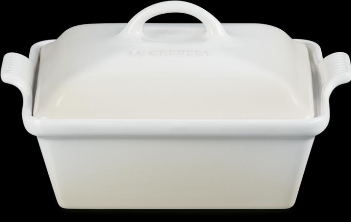 Produktbild Le Creuset Auflaufform Tradition Deckel aus Steinzeug quadratisch Meringue