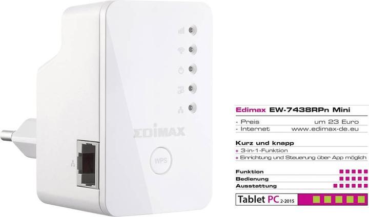 Immagine prodotto edimax EW-7438RPn (300 Mbit/s, 300 Mbit/s)