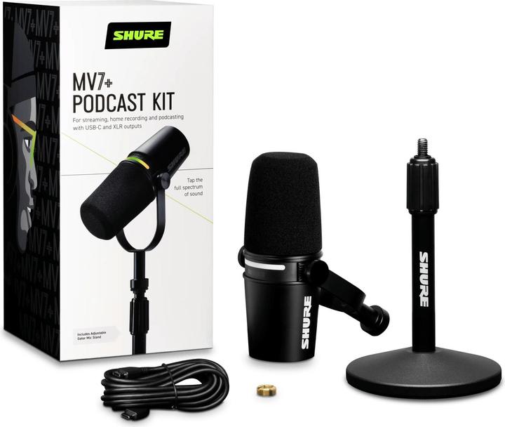 Actual product image Shure MV7+ Podcast Kit