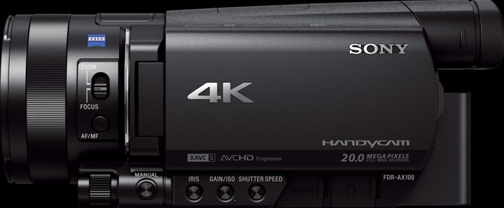 Actual product image Sony Fdr Ax100e (14.20 Mpx, 25p, 12 x)