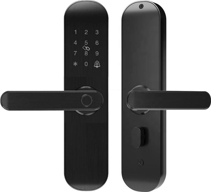 PNI Yala Smart Hotel Access SafeHome PTY500BL WiFi, left, access with fingerprint, code, card, lock (Fingerprint, Key, Key card)