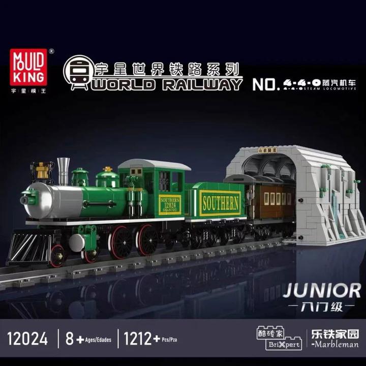 Actual product image Mould King Steam locomotive 4-4-0