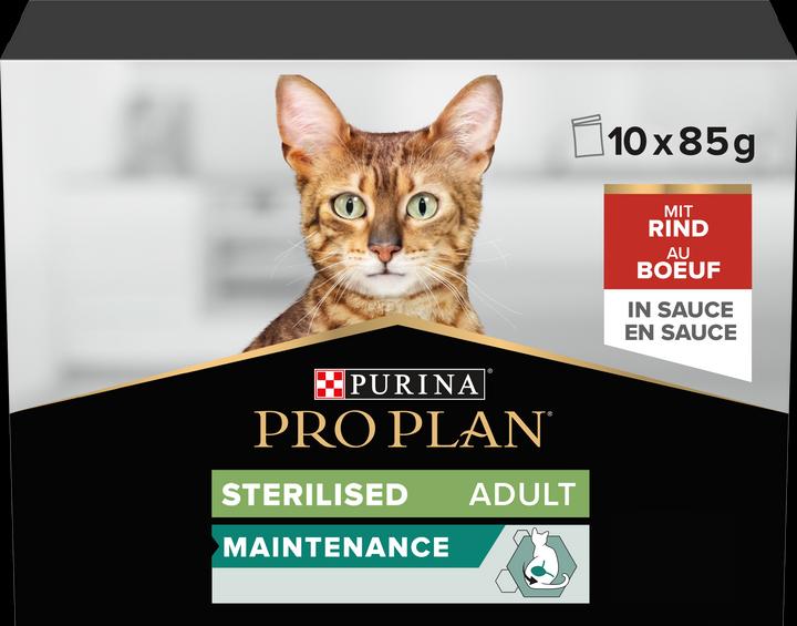 Produktbild Purina ONE Sterilised NUTRISAVOUR (Adult, 10 Stk., 850 g)