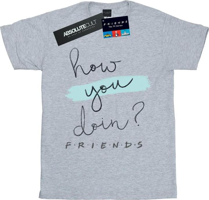 Immagine prodotto Friends How You Doin? Handwriting Maglietta Ragazze (140, 146)