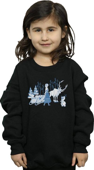 Produktbild Disney Frozen Anna Sven And Olaf Sweatshirt Mädchen (152, 158)