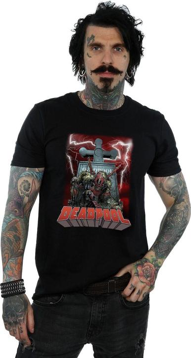 Actual product image Mens Deadpool Grave T-Shirt (XL)