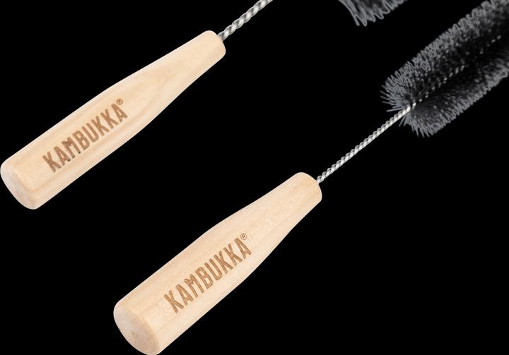 Kambukka Un jeu de 2 brosses de différentes longueurs, idéal pour nettoyer toutes les bouteilles (2 pcs)