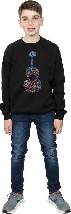 Actual product image Disney Boys Coco Guitar Pattern Sweatshirt (116)