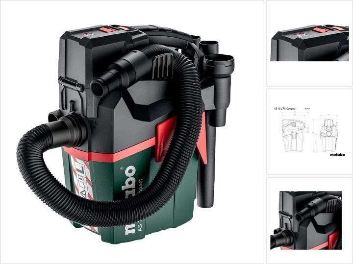 Actual product image Metabo AS 18 L PC Compact (Wet dry vacuum cleaner)