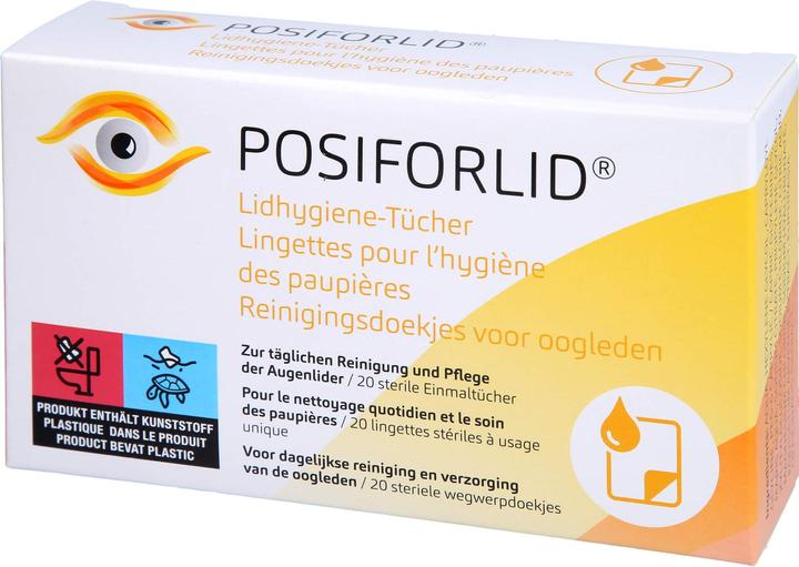 Immagine prodotto Pharma Medica Salvietta per l'igiene delle palpebre Posiforlid, 20 pezzi TUE (Panni pulizia)