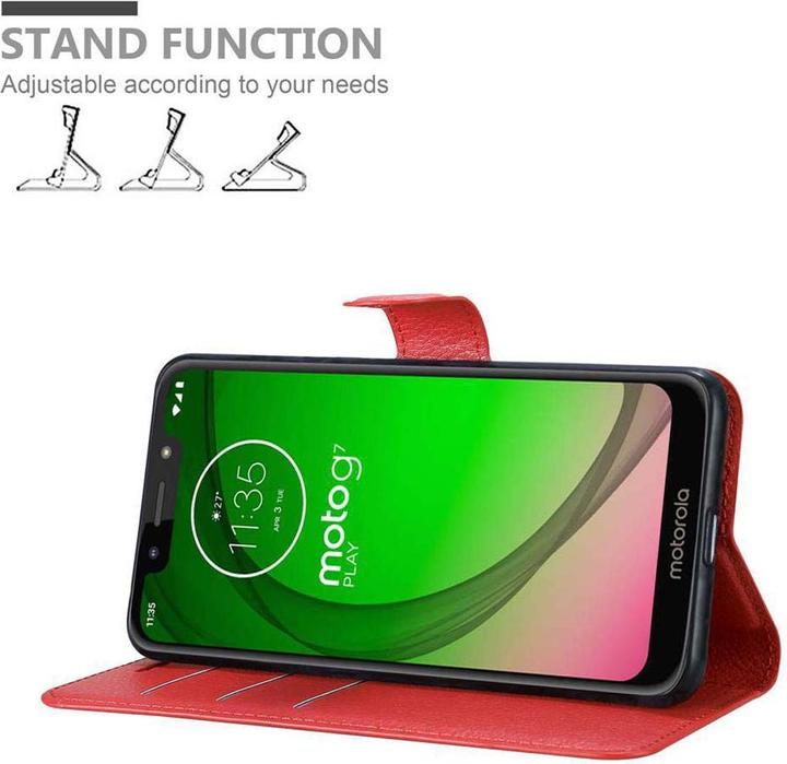 Produktbild Cadorabo Book mit Standfunktion Cover (Motorola Moto G7 Play)