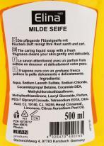 Image du produit Elina Savon liquide pêche 500ml avec les donateurs (Savon liquide, 500 ml)