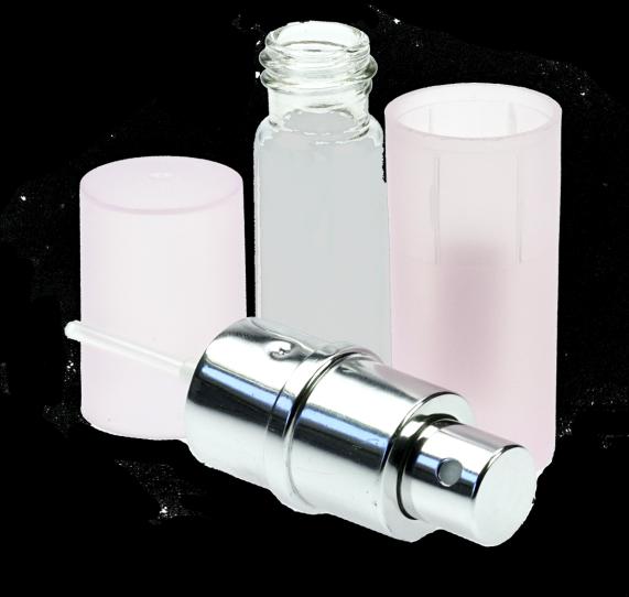 Image du produit Vaporisateur de poche, plastique rose, avec récipient en verre, 8 ml Hauteur : 9 cm (8 ml)