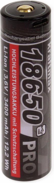 Image du produit Kraftmax Pro Li-Ion 18650 (1 pcs, 18650, 3400 mAh)