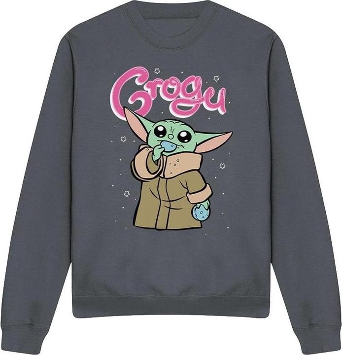 Actual product image Star Wars Unisex Adult Grogu Bubble Sweatshirt (S)