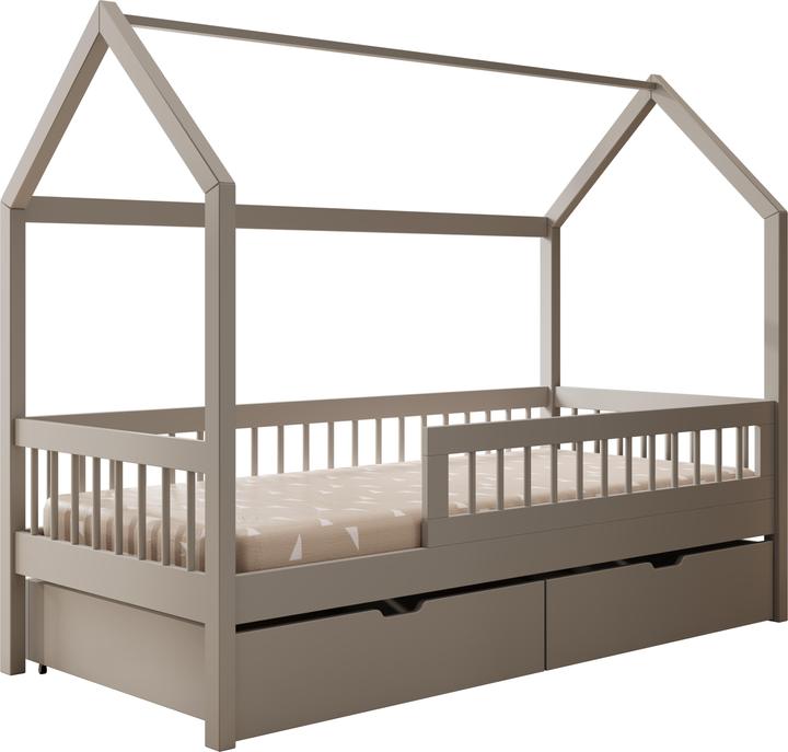 Actual product image ADRK Furniture Galicja house bed with mattress (180 x 80 cm)