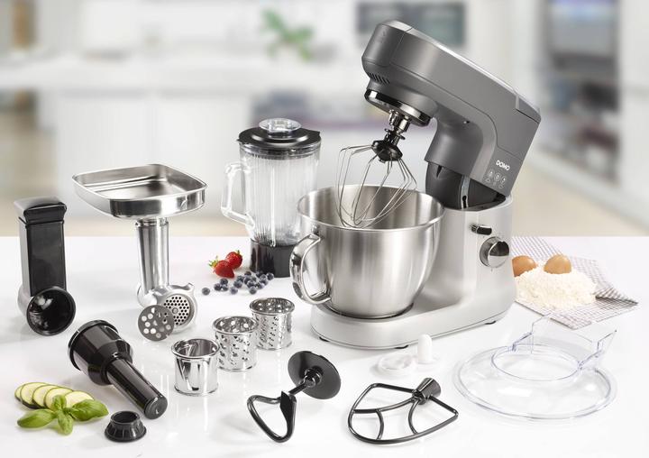 Produktbild Domo Küchenmaschine Komplettset 4,5 Liter Schale DO9182KR Profi-Knetmaschine (1000 W)