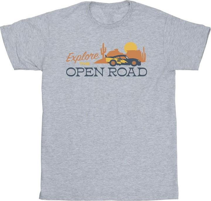 Actual product image Disney Mens Cars Explore The Open Road T-Shirt (XXL)