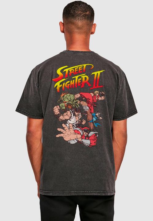 Actual product image Merchcode Streetfighter II Roster Oversize Tee - 187843 (M)