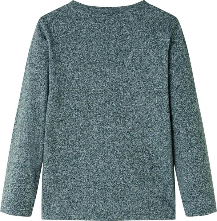 Immagine prodotto VidaXL Camicia da bambino a maniche lunghe verde scuro melange 140,Materiale: 50 (140)