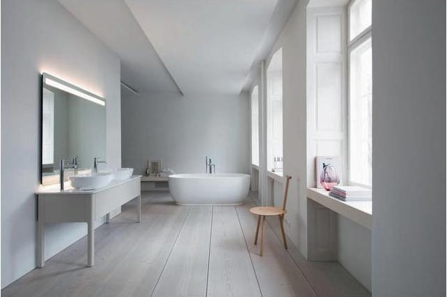 Actual product image Duravit Bathtub LUV 1800x850mm free-standing 2 back slopes white (252 l, 180 cm, 85 cm)