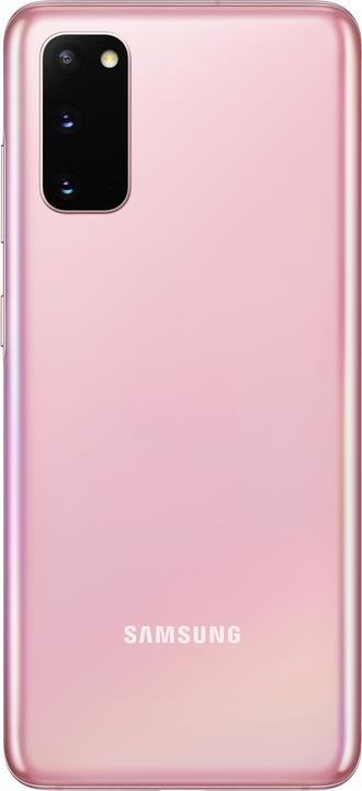 Produktbild Samsung Galaxy S20 (128 GB, Cloud Pink, 6.20", Hybrid Dual SIM + eSIM, 64 Mpx, 4G)
