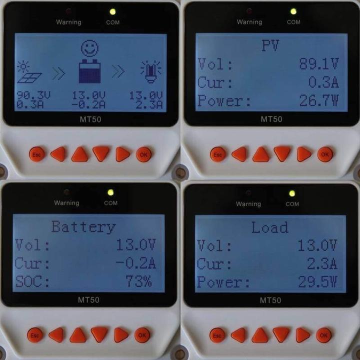 Image du produit Autosolar Télécommande solaire pour régulateur de charge MPPT 10A