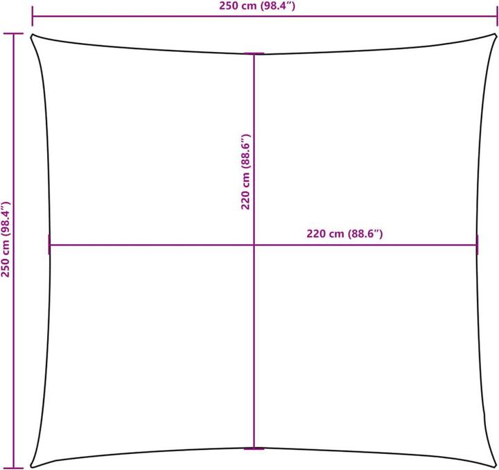 Image du produit VidaXL Sonnensegel (250 x 250 cm)