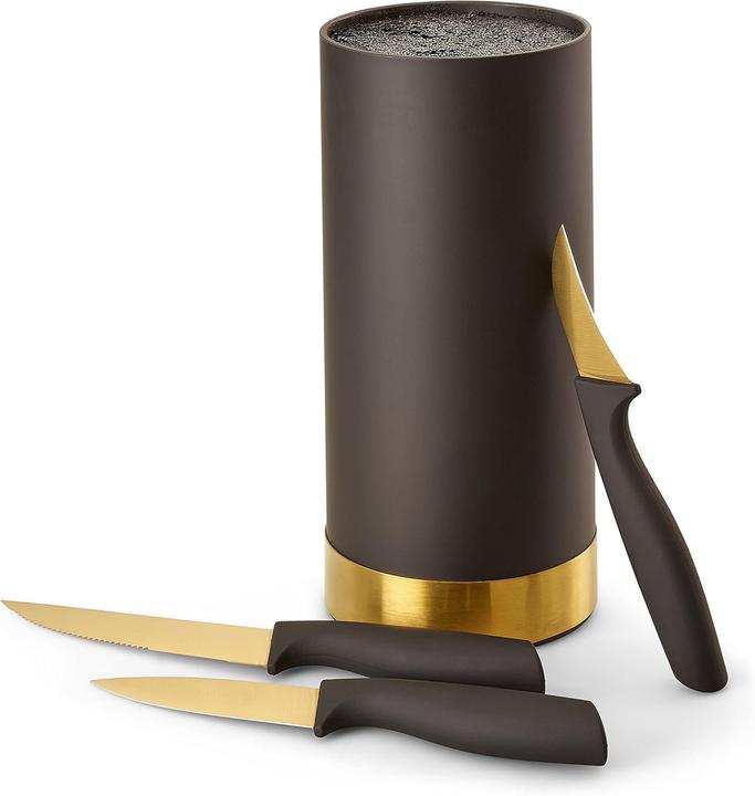 Actual product image Echtwerk 4-teiliges Messerblock-Set - Gold-Edition