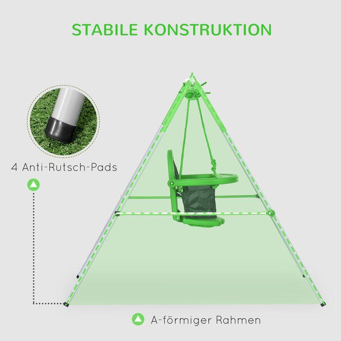 Immagine prodotto Swisshandel24 Babyschaukel, Kleinkinderschaukel, Gartenschaukel mit Sicherheitsbügel, Anschnallgurt, für 6-36 Mona