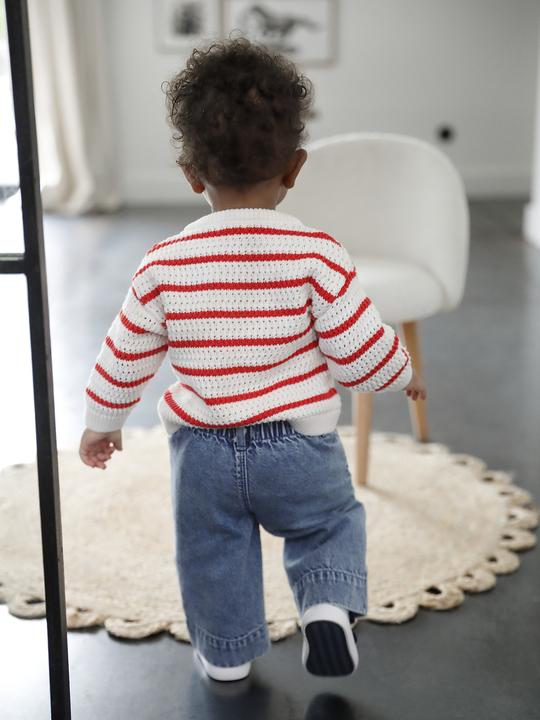 Actual product image Vertbaudet Baby Strickjacke mit Ajourmuster (62)