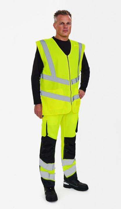 Produktbild F. Engel Safety Verkehrsweste m/Taschen (XL)