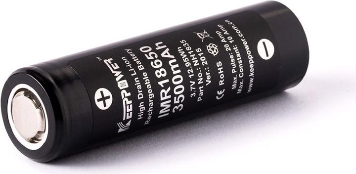 Immagine prodotto Keeppower Batteria IMR18650 - (Flat Top) (1 pz., 18650, 3500 mAh)