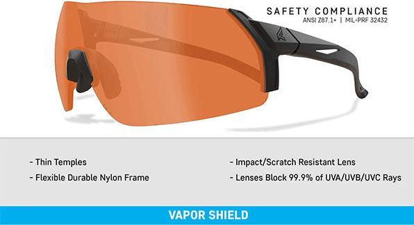 Immagine prodotto Edge Eyewear Schiessbrille URGENT FURY, Tiger's Eye Vapor Shield Lens
