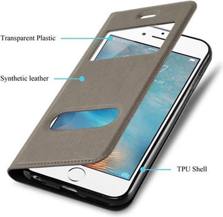 Produktbild Cadorabo Book mit View Doppelfenster Cover (Apple iPhone 6)