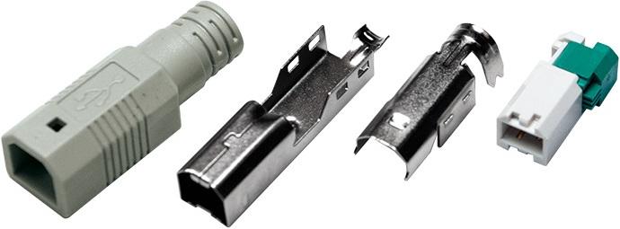 LogiLink USB-Stecker Typ-B (USB-BC 1.2, 3.65 cm)