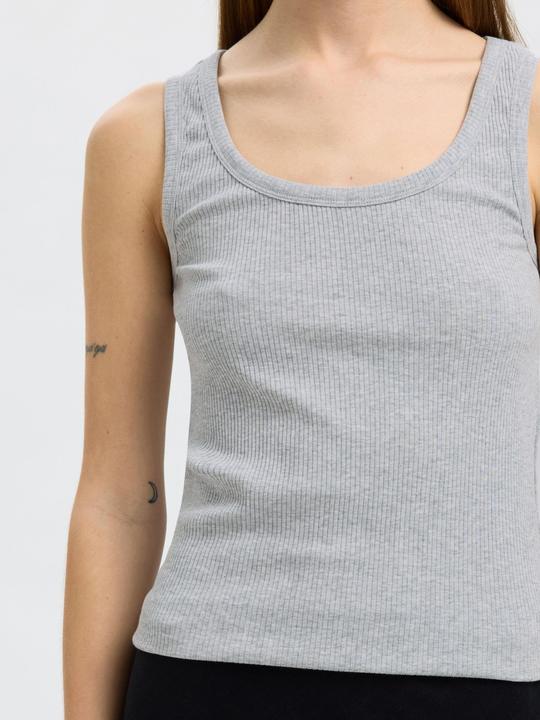 Actual product image Selected Femme Rippmuster Baumwoll Tanktop (XL)