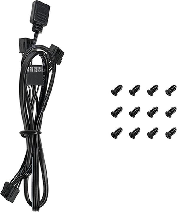 Actual product image Deepcool FL12R Reverse 3in1 120x120x25 Black (120 mm, 3 x)