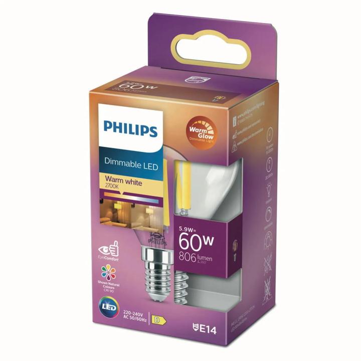 Immagine prodotto Philips LED Classic (E14, 5.90 W, 806 lm, 1 x, D)