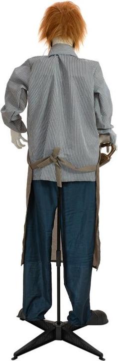 Actual product image Europalms Halloween figure zombie with chainsaw, animated, 170cm
