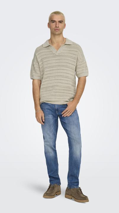 Actual product image Only & Sons Onsgrayson Ds 5 Chochet Polo Knit (XXL)