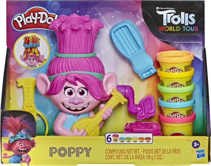 Produktbild Play-Doh Trolls World Tour Frisierspass Poppy