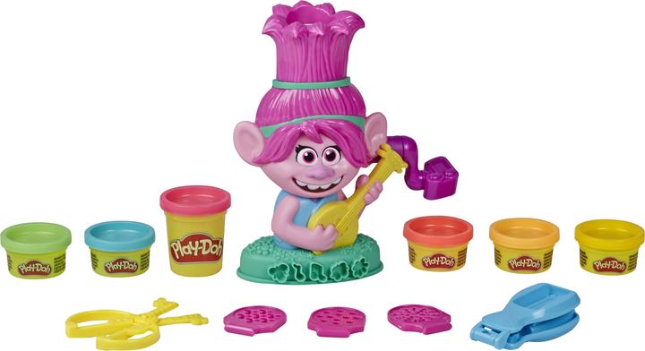 Produktbild Play-Doh Trolls World Tour Frisierspass Poppy